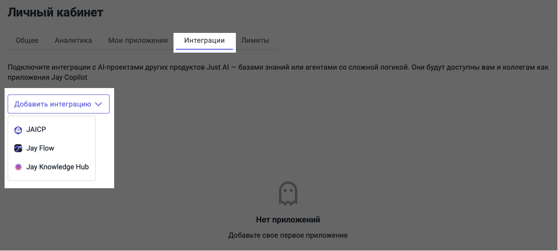 Интеграции